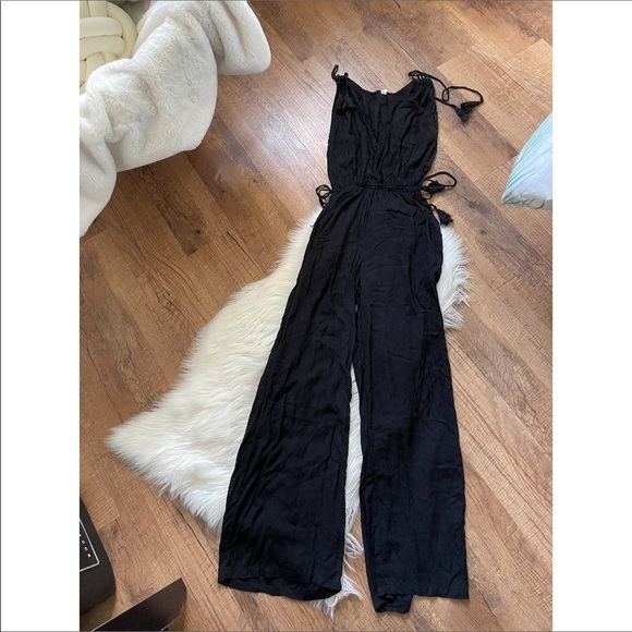 COOLCHANGE Black Tassel Jumpsuit - Picture 2 of 6